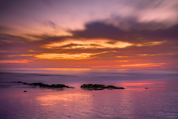 Fototapeta premium por do sol na praia