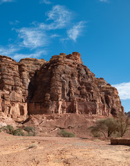 Fototapeta premium The Lion Tombs of Dedan at ancient oasis ﻿﻿of Al Ula, Saudi Arabia
