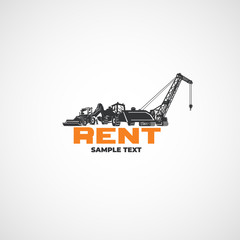 Heavy construction equipment, rental.