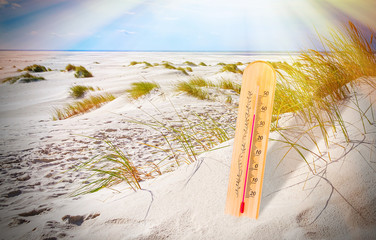 Heißer Tag am Meer
