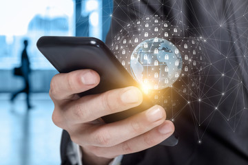 Password protected applications in the mobile device.