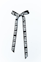 yes you can ribbon inscription black white