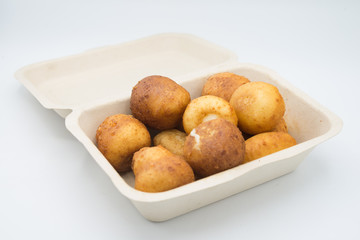 Arancini, traditional Italian rice and cheese balls