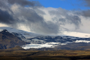Fototapeta na wymiar Stormy landscape in South Iceland, Europe
