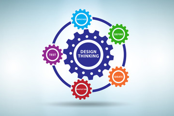 Design thinking concept - 3d rendering