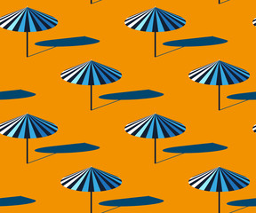 Fototapeta na wymiar Seamless summer beach pattern. Hello Summer, holiday concept. Pop art. Summer holiday. Vector seamless pattern illustration