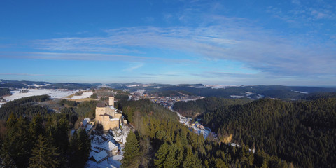 Fototapeta na wymiar Burg im Waldviertel Niederösterreich