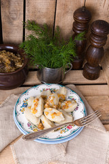 Szare kluski, Polish dumplings with sauerkraut