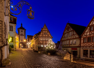 Obraz premium Rothenburg ob der Tauber. Old famous medieval city.