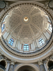 Obraz premium The dome of the basilica of Superga view from inside the church. Torino, Italy.