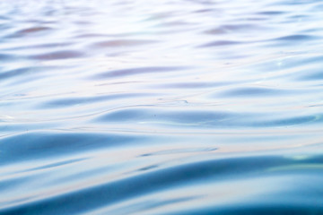 beautiful wave closeup, blurred background, panoramic shot.