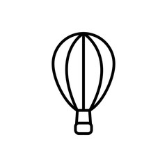 hot air balloon recreation transport linear design