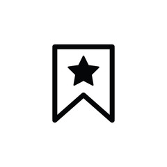 Favorite bookmark icon, vector illustration. Favourite symbol