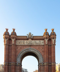 Obraz premium Spain. Barca. City. Triumph Arc