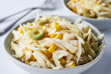 salad with cabbage and corn