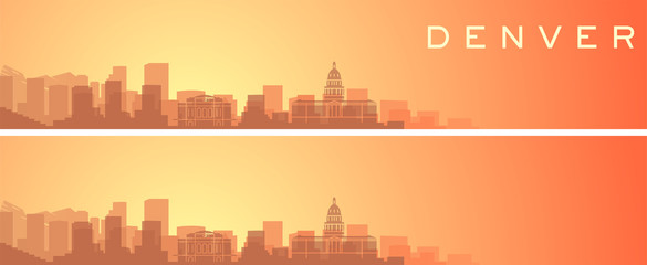 Denver Beautiful Skyline Scenery Banner