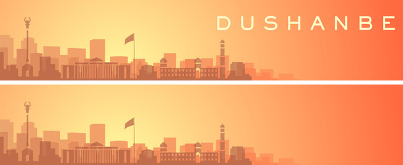 Obraz premium Dushanbe Beautiful Skyline Scenery Banner