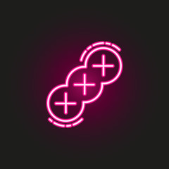 Challah neon style icon. Simple thin line, outline vector of judaism icons for ui and ux, website or mobile application