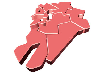 日本地図・九州地方