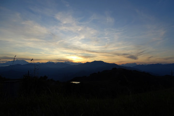 Tramonto visto dal Mottarone