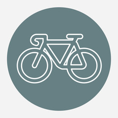 Bicycle vector icon. Biking symbol.