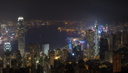 Fototapeta na wymiar Hong Kong The Peak View