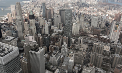 Fototapeta na wymiar Fly Over New York City