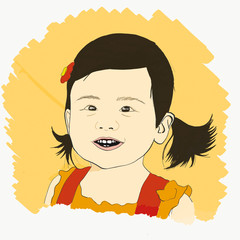 portrait of a little girl