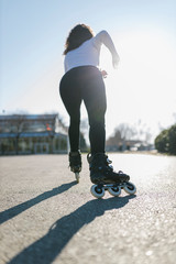 Skating in line