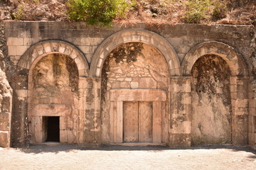 The Cave of Rabbi Yehuda Hanassi three doors outside Bet She'arim National Park in Kiryat Tiv'on Israel