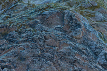 Pink rocks in Garda Lake