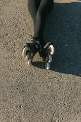 Skating in line