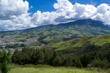 Fototapeta na wymiar Volcan Galeras Pasto Colombia 