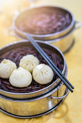 Delicious traditional chinese Baozi buns