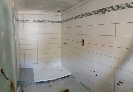 construction salle de bain