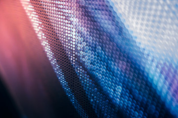 CloseUp LED blurred screen. LED soft focus background. abstract background ideal for design.
