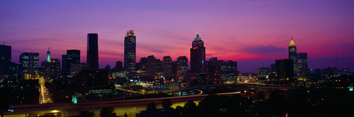 Fototapeta na wymiar Atlanta Skyline, I-20, Georgia