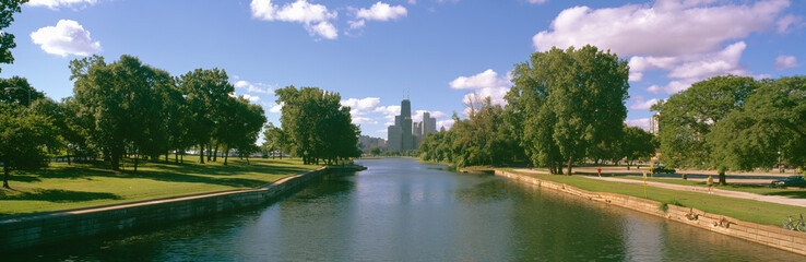 Chicago from Lincoln Park, Illinois