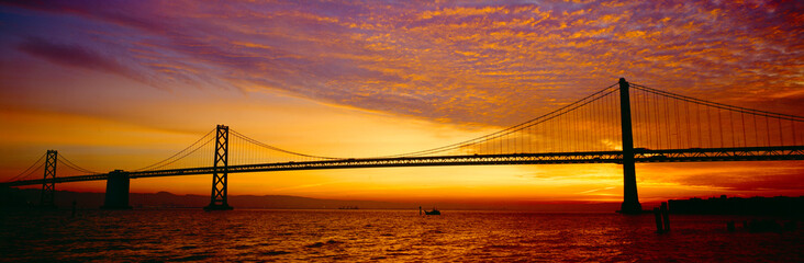 Bay Bridge at Sunrise, San Francisco, California