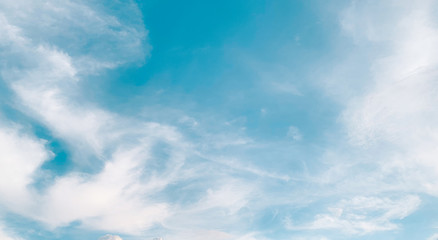 blue sky with white clouds