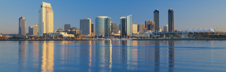 Fototapeta na wymiar View from Coronado, San Diego, California