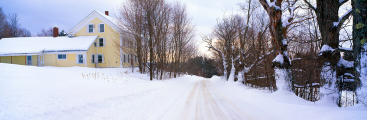 Farm Covered in Snow, Darling Hill Road, Lyndonville, Vermont