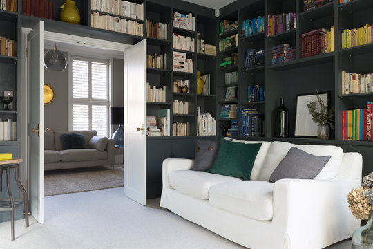 Luxury home showcase library