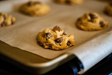 girl making cookies
