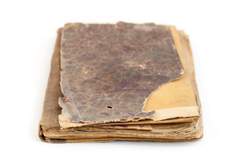 Vintage book isolated on white background