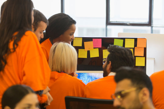 Hackers coding for charity at hackathon