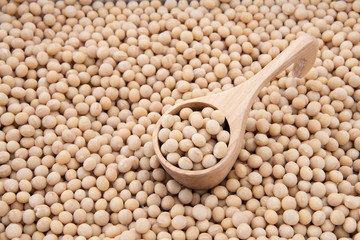 Soy bean as food background