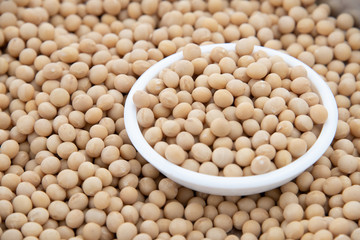 Soy bean as food background
