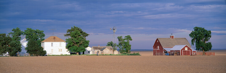 Fototapeta premium Farm at Sunset, South Ritzville, Route 261, S.E. Washington