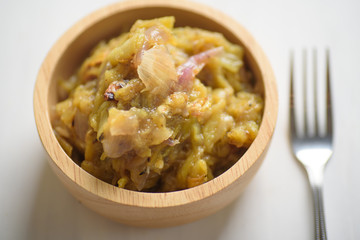 Nam Prik Num (Northern Thai Green Chilli Dip), Northern Thai local food